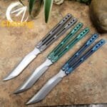 theone Integrated Titanium Handle ORCA Killer Whale Balisong - Image 2