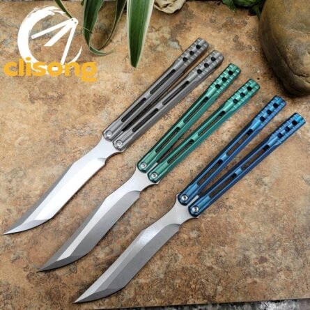 theone Integrated Titanium Handle ORCA Killer Whale Balisong - Image 2