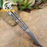 theone Integrated Titanium Handle ORCA Killer Whale Balisong - Image 5