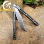 theone Integrated Titanium Handle ORCA Killer Whale Balisong - Image 6