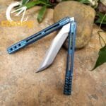 theone Integrated Titanium Handle ORCA Killer Whale Balisong - Image 8