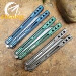 theone Integrated Titanium Handle ORCA Killer Whale Balisong - Image 9