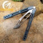 theone Integrated Titanium Handle ORCA Killer Whale Balisong - Image 13