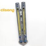 Python Balisong by TheOne - Titanium Handle & Damascus Blade - Image 7