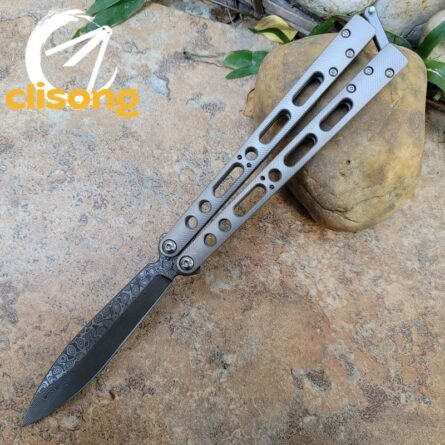 TheOne Carbon Fiber Titanium EX-10 Balisong - Image 3