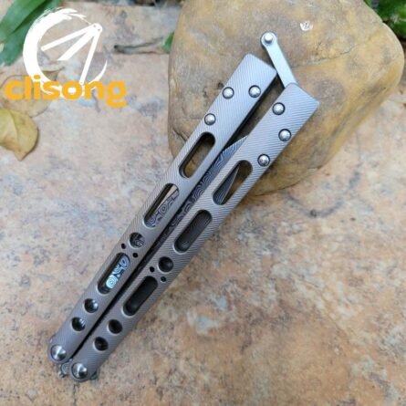 TheOne Carbon Fiber Titanium EX-10 Balisong - Image 41