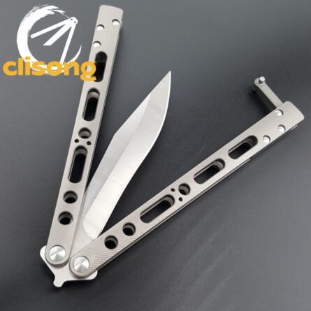TheOne Carbon Fiber Titanium EX-10 Balisong - Image 17