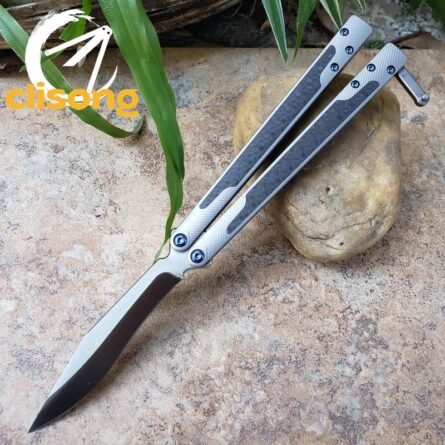 TheOne Carbon Fiber Titanium EX-10 Balisong - Image 19