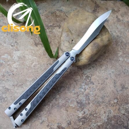 TheOne Carbon Fiber Titanium EX-10 Balisong - Image 21