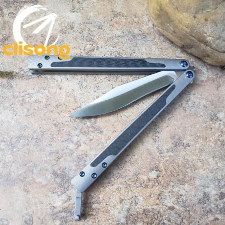 TheOne Carbon Fiber Titanium EX-10 Balisong - Image 22