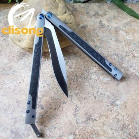 TheOne Carbon Fiber Titanium EX-10 Balisong - Image 23