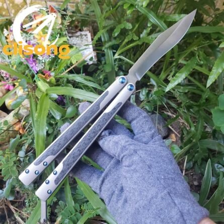 TheOne Carbon Fiber Titanium EX-10 Balisong - Image 24