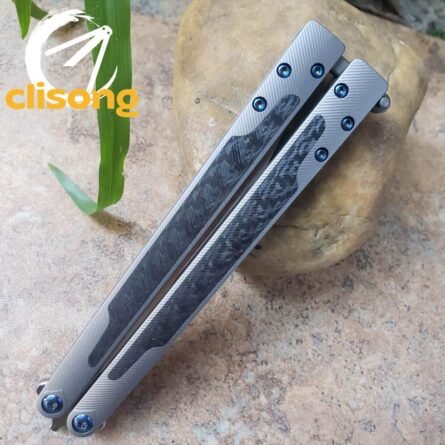 TheOne Carbon Fiber Titanium EX-10 Balisong - Image 13
