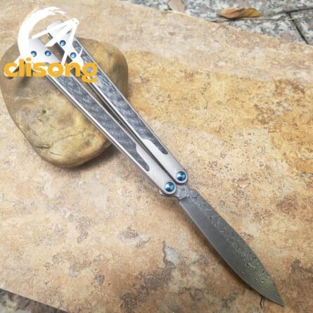 TheOne Carbon Fiber Titanium EX-10 Balisong - Image 11