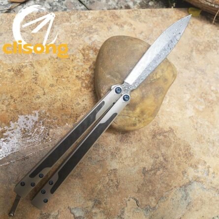 TheOne Carbon Fiber Titanium EX-10 Balisong - Image 10