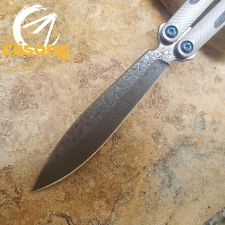 TheOne Carbon Fiber Titanium EX-10 Balisong - Image 9