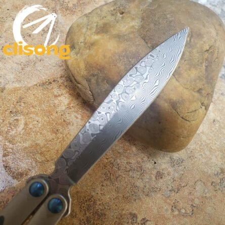 TheOne Carbon Fiber Titanium EX-10 Balisong - Image 8