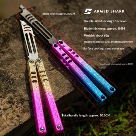 Armed Shark Mini Mako Bottle Opener V4.5 Balisong - Image 2
