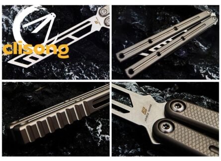 Armed Shark Titanium Krake Raken (Kraken) V3 Balisong - Image 4