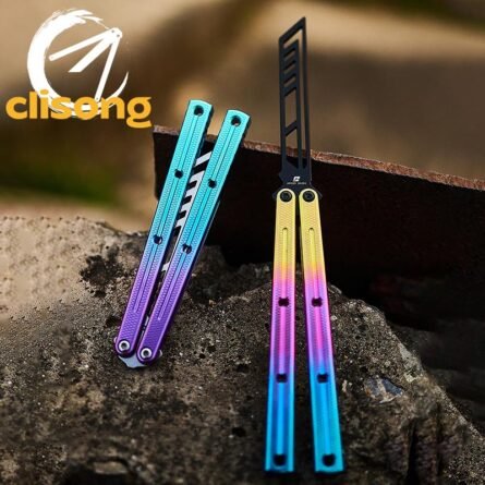 Armed Shark Titanium Krake Raken (Kraken) V3 Balisong - Image 5