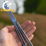 Armed Shark Gale V4 Balisong Titanium Handle - Image 4