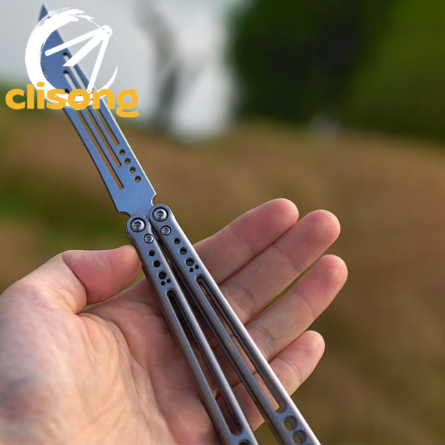 Armed Shark Gale V4 Balisong Titanium Handle - Image 4