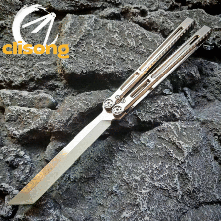 NEW BaliX Telesto Titanium Balisong Polished