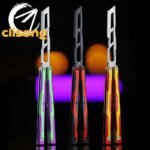 ARMED SHARK Ajax V2 Balisong 7075 Aluminum Handles & Scales