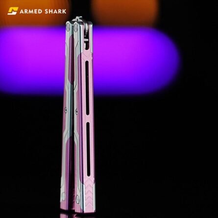 ARMED SHARK Ajax V2 Balisong 7075 Aluminum Handles & Scales - Image 4