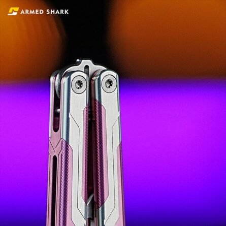 ARMED SHARK Ajax V2 Balisong 7075 Aluminum Handles & Scales - Image 6