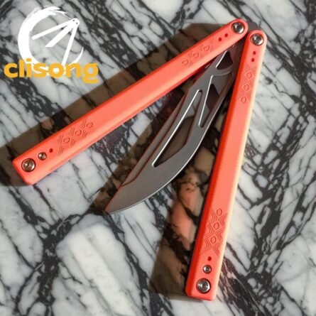 Starlight Balisong With G10 Handle and Titanium Trainer Blade - Image 5