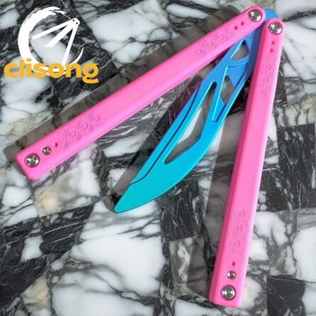 Starlight Balisong With G10 Handle and Titanium Trainer Blade - Image 7