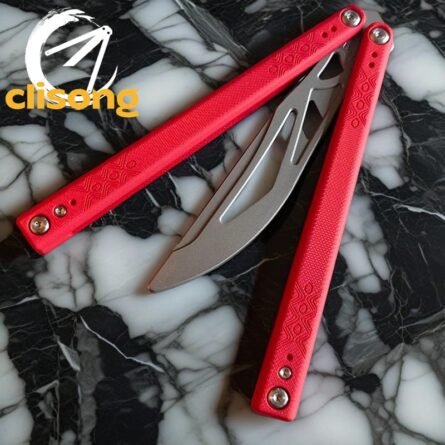 Starlight Balisong With G10 Handle and Titanium Trainer Blade - Image 13