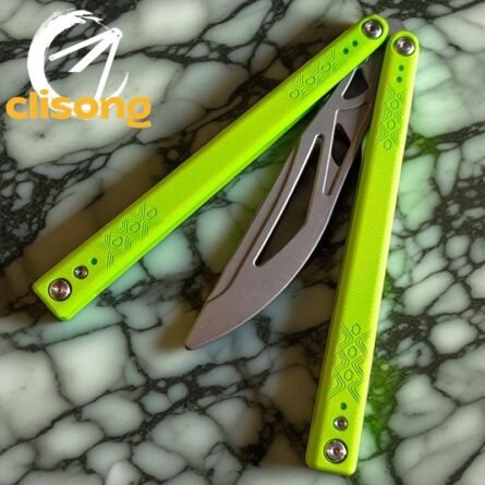 Starlight Balisong With G10 Handle and Titanium Trainer Blade - Image 18