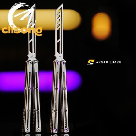 New Armed Shark Titanium Krake Raken (Kraken) V3 Balisong - Image 10