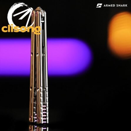New Armed Shark Titanium Krake Raken (Kraken) V3 Balisong - Image 11