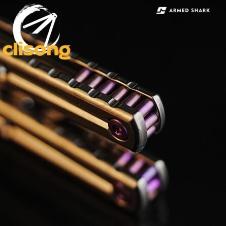 New Armed Shark Titanium Krake Raken (Kraken) V3 Balisong - Image 12