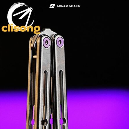New Armed Shark Titanium Krake Raken (Kraken) V3 Balisong - Image 13
