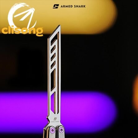 New Armed Shark Titanium Krake Raken (Kraken) V3 Balisong - Image 14