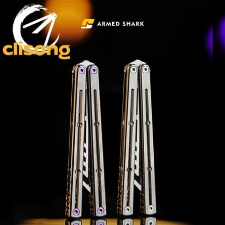 New Armed Shark Titanium Krake Raken (Kraken) V3 Balisong - Image 2
