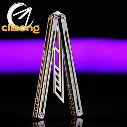 New Armed Shark Titanium Krake Raken (Kraken) V3 Balisong - Image 6