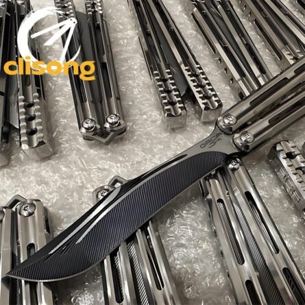 AKD Titanium Orca Balisong False Edge - Image 3