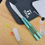 Titus BRS Latchless Titanium Channel Alpha Beast (CHAB) Balisong - Image 20