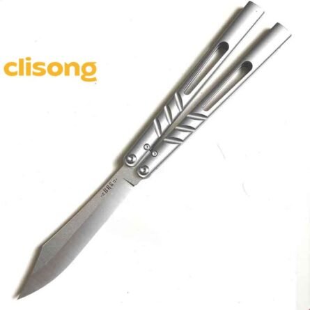 Titus BRS Latchless Titanium Channel Alpha Beast (CHAB) Balisong - Image 7