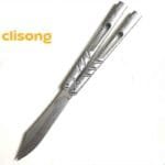 Titus BRS Latchless Titanium Channel Alpha Beast (CHAB) Balisong - Image 13