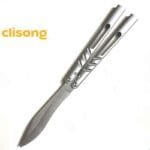 Titus BRS Latchless Titanium Channel Alpha Beast (CHAB) Balisong - Image 15
