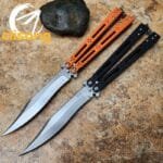 Theone HOM Basilisk Balisong G10 Patch+Titanium Lining Handle