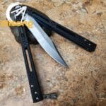Theone HOM Basilisk Balisong G10 Patch+Titanium Lining Handle - Image 6