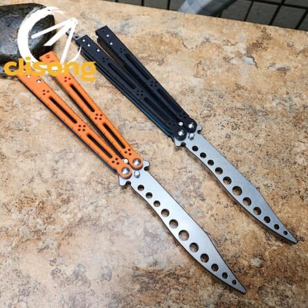 Theone HOM Basilisk Balisong G10 Patch+Titanium Lining Handle - Image 14