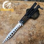 Theone HOM Basilisk Balisong G10 Patch+Titanium Lining Handle - Image 15